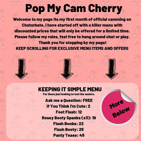 chaturbate tip menu ideas|The Best 20 Camgirl Menu Ideas That Will Get You More Tips